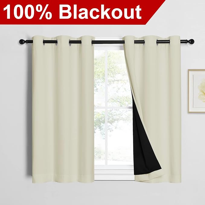 NICETOWN Cold Reducing Curtains, Bedroom Full Blackout Panels, Super Thick - Image 2
