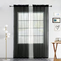 SpaceDresser Sheer Voile Window Treatment Rod Pocket Curtain Panels by SpaceDresser