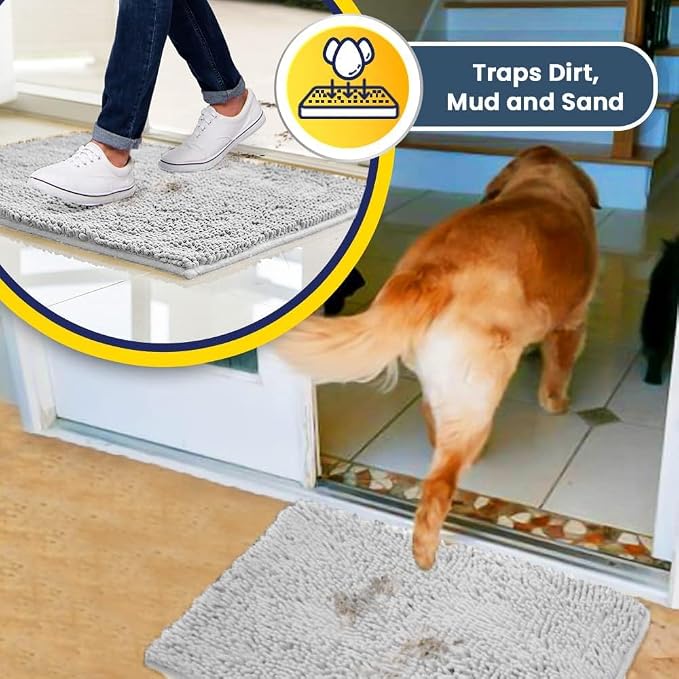 Muddy Mat® | Super Absorbent Door Mat Indoor, Microfiber Quick Dry Chenille - Image 3