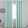 Yakamok Aqua Blackout Curtains 84 Inch Length Light Blocking Thermal Insulated by Yakamok