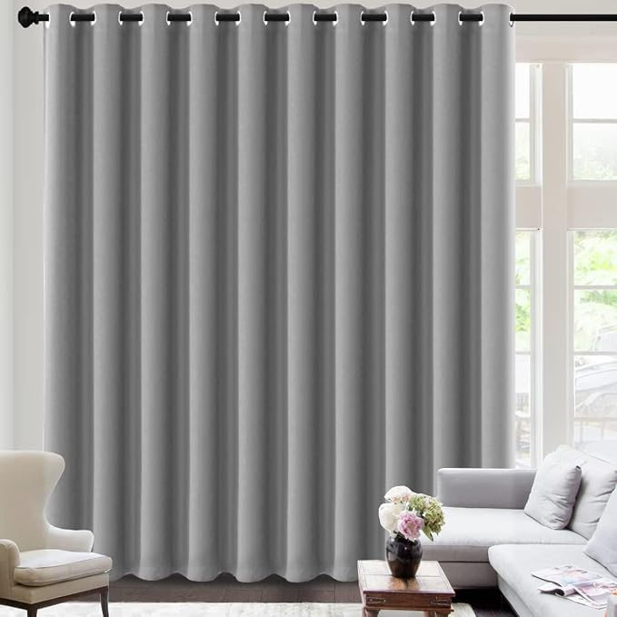 H.VERSAILTEX Blackout Curtains for Sliding Glass Door Room Divider Curtains by HVERSAILTEX