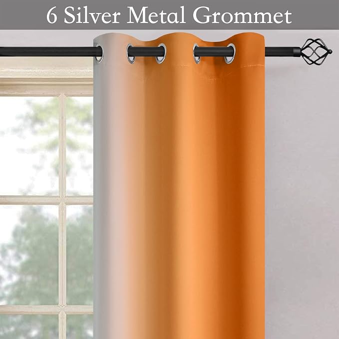 SimpleHome Ombre Room Darkening Curtains - Image 4