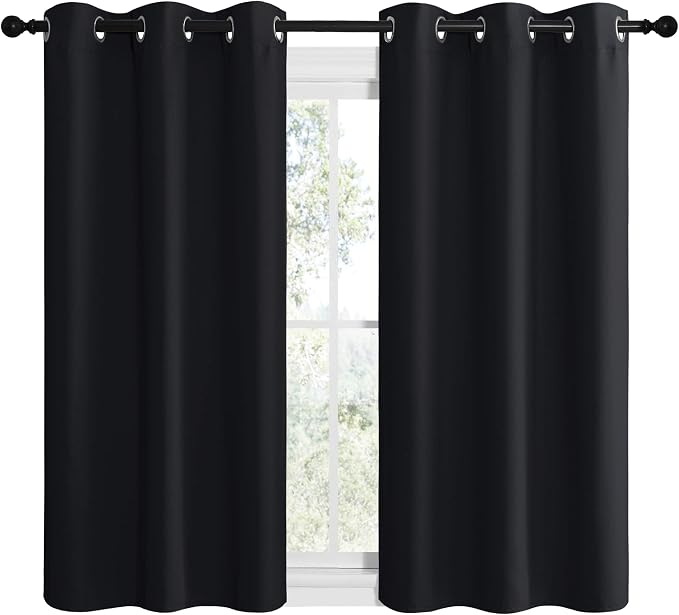 NICETOWN Blackout Draperies Window Curtain Panels, Autumn/Winter Thermal - Image 2