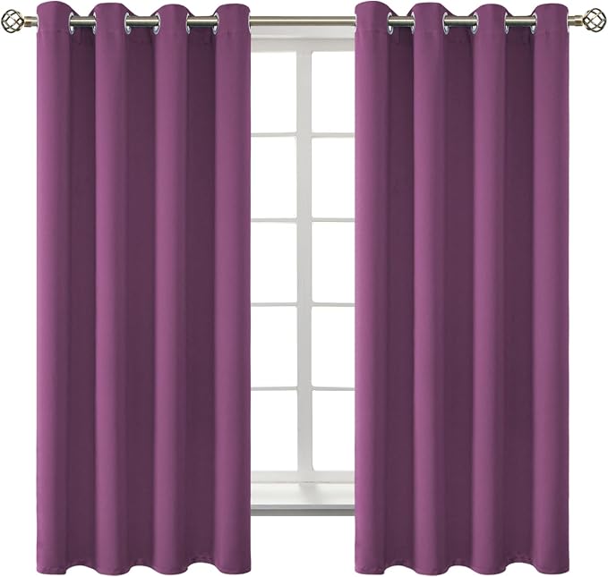 BGment Room Darkening Curtains 63 Inches Long by BGment