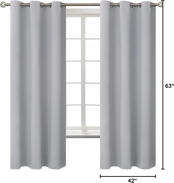 BGment Room Darkening Curtains 63 Inches Long - Image 9