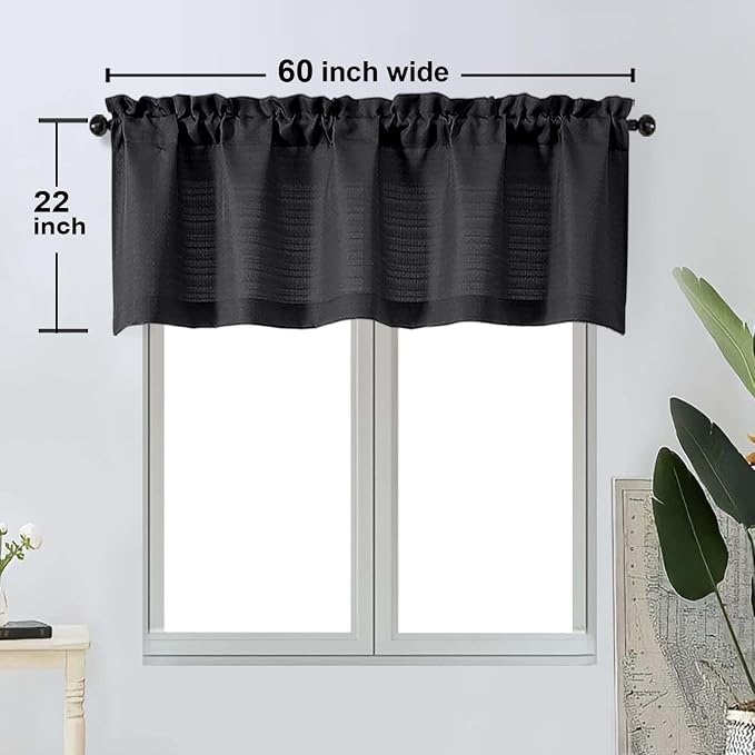 OWENIE Bob 1 PCS Black Valances - Image 2