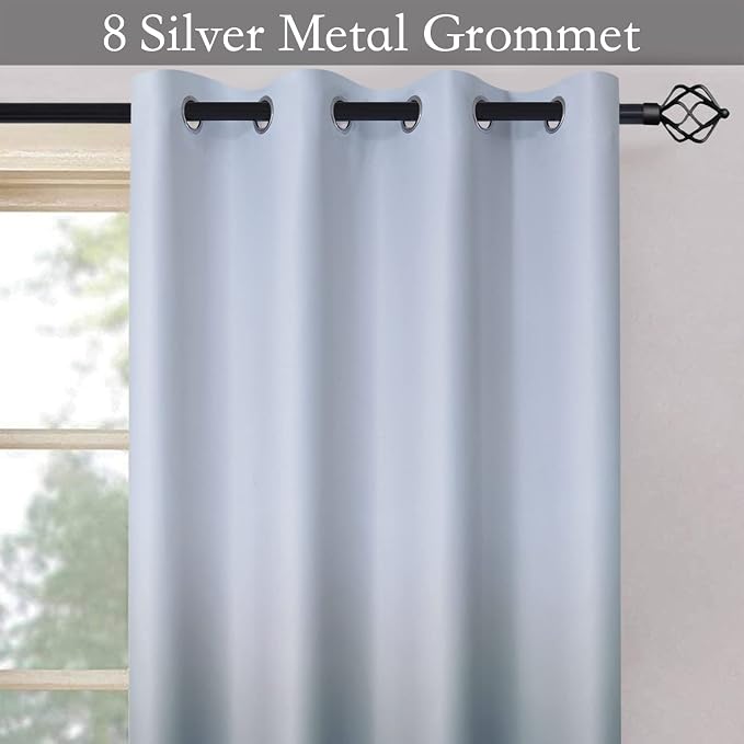 SimpleHome Ombre Curtains 52 x 63 Inch - Image 2