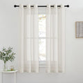 NICETOWN Natural Linen Sheer Curtains Faux Flax by NICETOWN