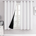 ChrisDowa White 100% Blackout Curtains by ChrisDowa
