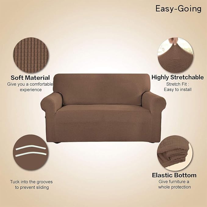 Easy-Going Stretch Loveseat Slipcover 1-Piece Sofa Cover Furniture Protector - Image 3