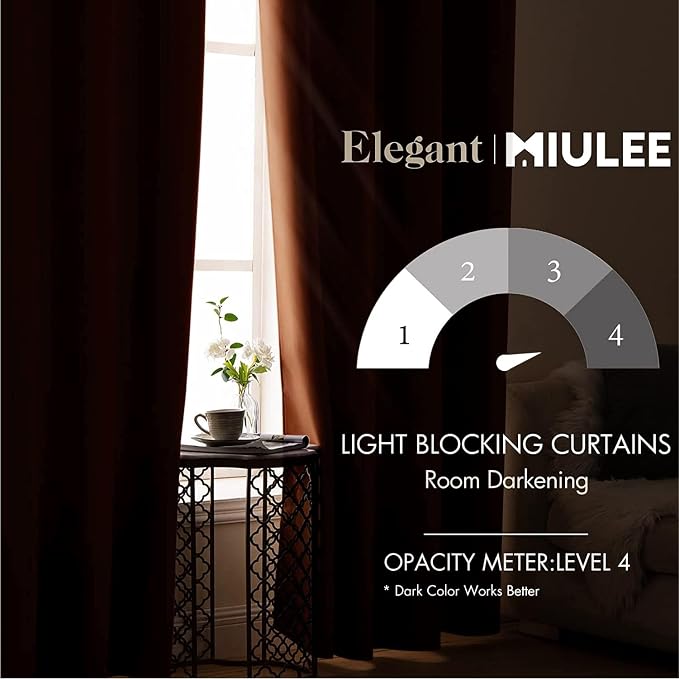 MIULEE Blackout Curtains 96 Inches Long - Image 2