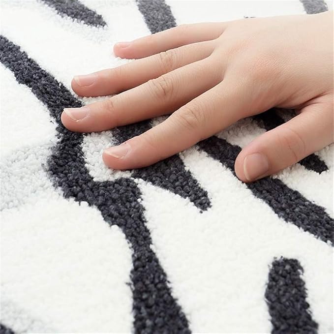 Tiger Print Rug Cartoon Cute Faux Area Rugs Fluffy Animal Print Mat Carpet Kids - Image 7