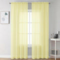 Chyhomenyc Sheer Curtains 90 inches Long 2 Panels by Chyhomenyc