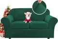 H.VERSAILTEX Real Velvet Plush 3 Piece Stretch Sofa Covers Couch Covers by HVERSAILTEX