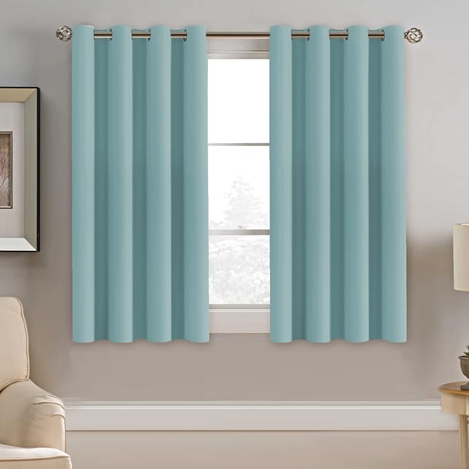 H.VERSAILTEX Blackout Curtain for Living Room Small Window Kitchen Blackout by HVERSAILTEX