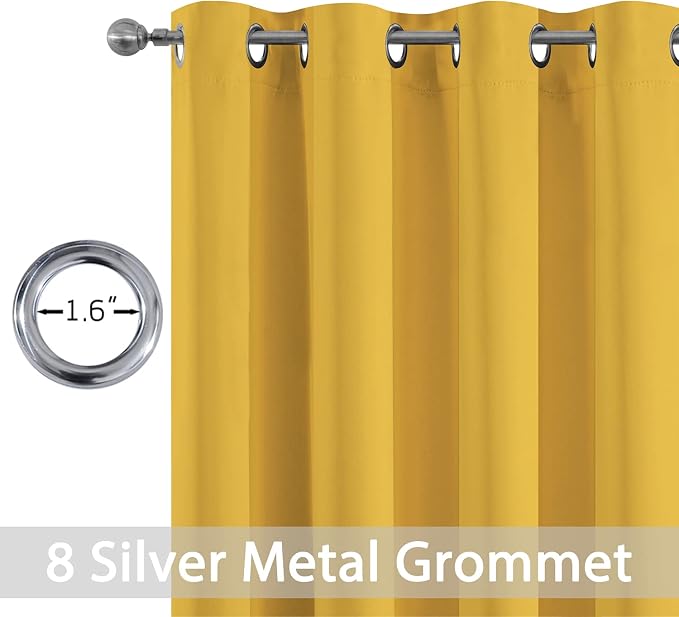 Yakamok 45 Inch Length Blackout Curtains - Image 2