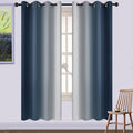 Yakamok Room Darkening Ombre Curtains 72 Inch Length, Light Blocking Grommet by Yakamok