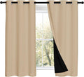 NICETOWN Cold Reducing Curtains, Bedroom Full Blackout Panels, Great Job by NICETOWN