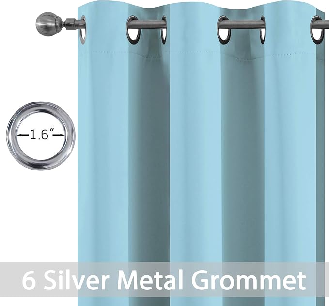 Yakamok Blackout Curtains Room Darkening Thermal Insulated - Image 2
