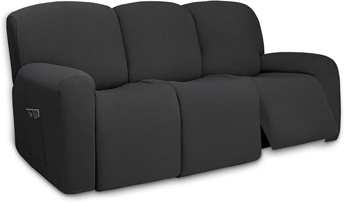 PureFit Super Stretch 3 Seats Recliner Chair Sofa Couch Cover by PureFit