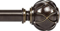 KAMANINA 1 Inch Curtain Rod Telescoping Single Drapery Rod 36 to 72 Inches by KAMANINA