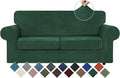 WEERRW Velvet Couch Covers for 2 Cushion Couch Sofa by WEERRW