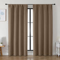 Simplebrand Ava Brown Blackout Curtains by Simplebrand