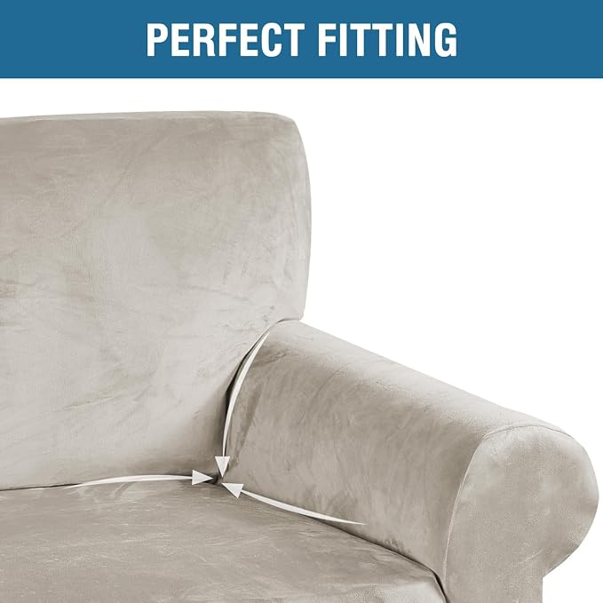 H.VERSAILTEX Stretch Velvet Sofa Covers - Image 4