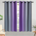 Yakamok Ombre Purple and Grey Curtains by Yakamok