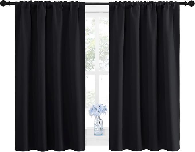 NICETOWN Black Out Short Curtain Panels - Image 2