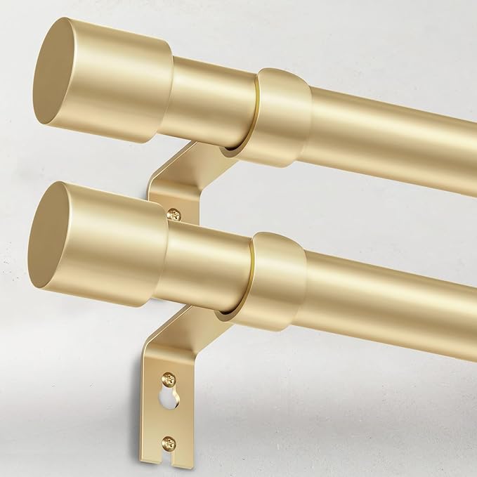 IFELS 2 Pack Heavy Duty Curtain Rods by IFELS