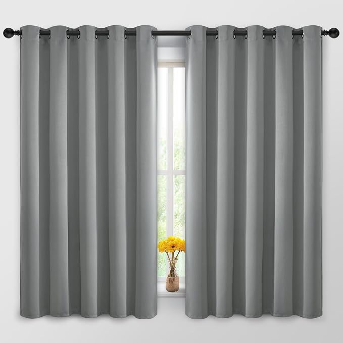 Yakamok Dove Grey Room Darking 63 Inch Length 2 Panel Sets by Yakamok