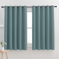 NICETOWN Thermal Insulated Greyish Blue Blackout Curtains by NICETOWN