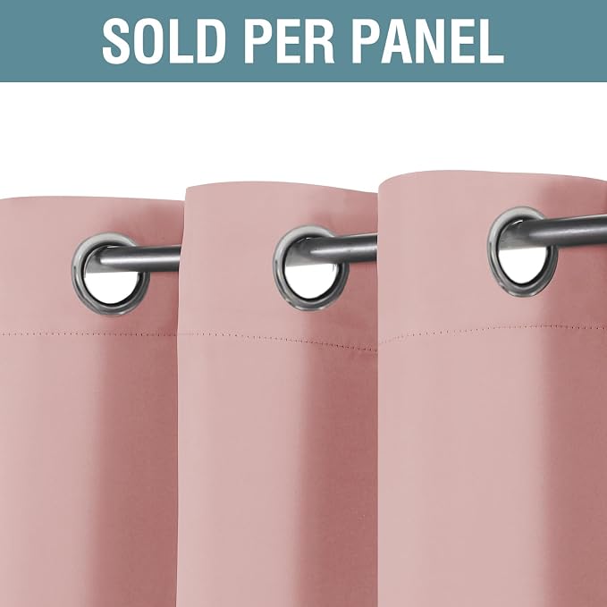H.VERSAILTEX Pink Blackout Curtain - Image 2