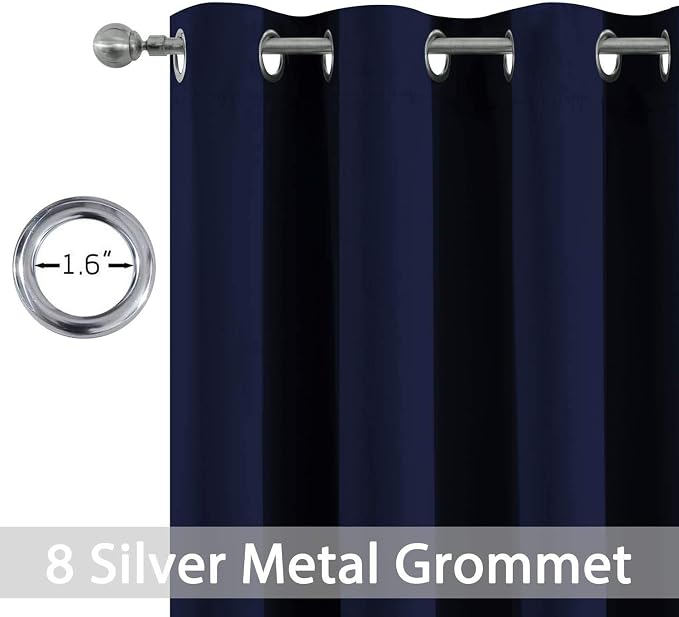 Yakamok Blackout Curtains 96 Inches Long Set of 2 Panels - Image 3