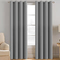 H.VERSAILTEX Grey Blackout Curtains by HVERSAILTEX