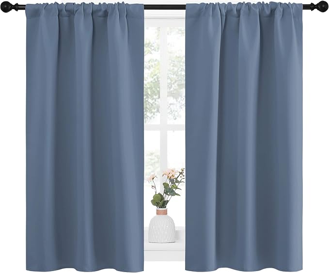 NICETOWN Kitchen Curtains, Short Blackout Curtains & Drapes, Thermal Insulated - Image 2