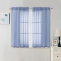 Chyhomenyc Sheer Curtains 54 Inch Long 2 Panels Set by Chyhomenyc