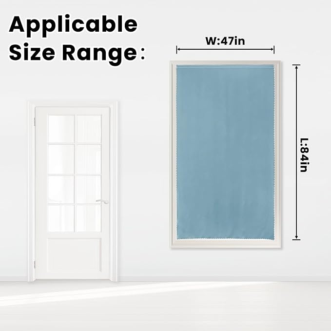Self Adhesive Curtains, Portable Blackout Curtains Fabric Curtains - Image 7