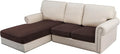 H.VERSAILTEX Velvet Stretch Sectional Couch Covers by HVERSAILTEX
