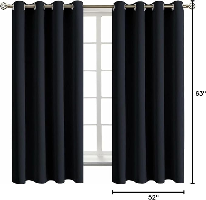 BGment Black Blackout Curtains for Bedroom - Image 9