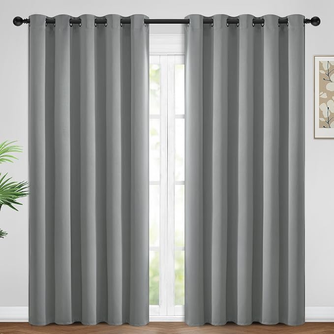 Yakamok Dove Grey Room Darking 96 Inch Length 2 Panel Sets by Yakamok