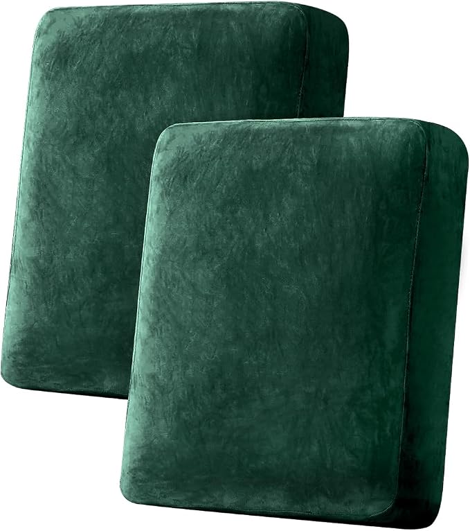 Couch Cover Stretch Velvet Sofa Cushion Cover 2-Piece by Taque