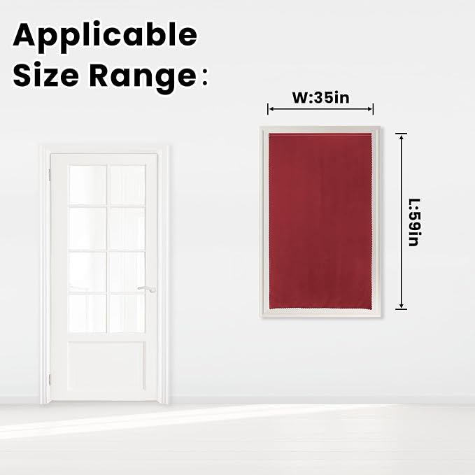 Self Adhesive Curtains, Stick Curtain Blackout Shades Window Cover Curtains - Image 7