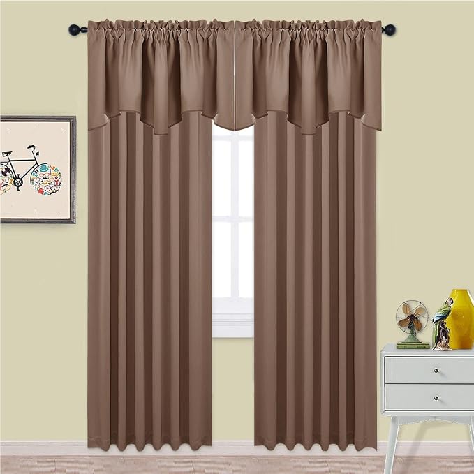 NICETOWN Blackout Valances Short Curtains - Image 5