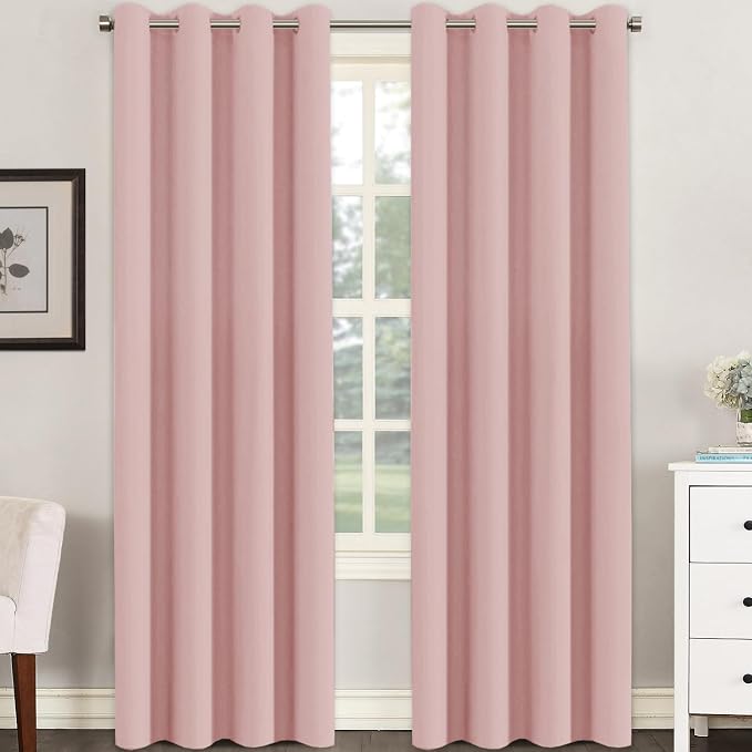 H.VERSAILTEX Pink Blackout Curtain by HVERSAILTEX