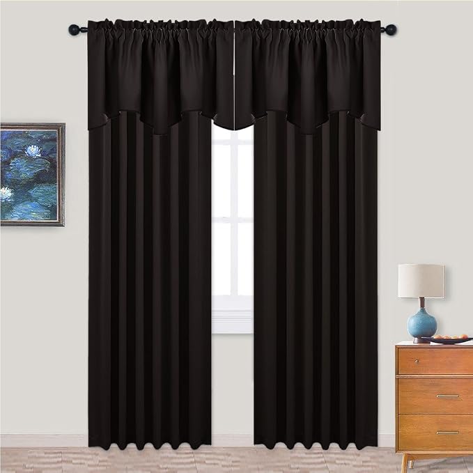 NICETOWN 2 Panels Kitchen Window Valances Farmhouse Style Window Treatment - Image 5
