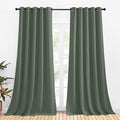 NICETOWN Room Darkening Draperies Window Curtain Panels, Dark Mallard, 2 Panels by NICETOWN