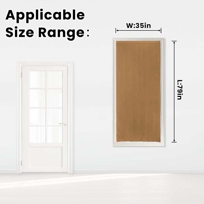 Self Adhesive Curtains, Stick Curtain Blackout Shades Window Cover Curtains - Image 7