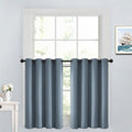 Yakamok Soild Small Window Curtains, Grommet Thermal Insulated Privacy Curtains by Yakamok